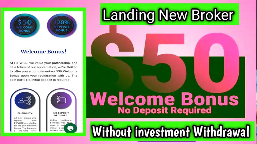 $50 No Deposit Bonus with PIPWISE – Trade with Confidence and Maximize Your Potential