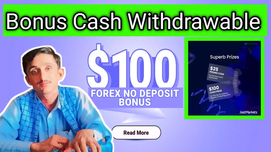 $100 No Deposit Bonus with JustMarkets – Join the Social Media Giveaway!