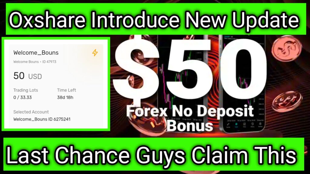 $50 No Deposit Bonus with OXShare – Trade Risk-Free and Withdraw Profits