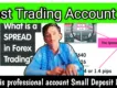 What is Spread in Forex Trading and What is Pro Account small deposit broker!!