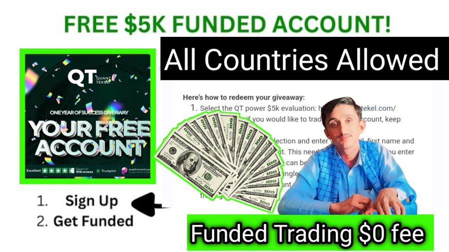 $5K Free Funded Account Giveaway ~ Celebrate QuantTekel’s 1st Birthday
