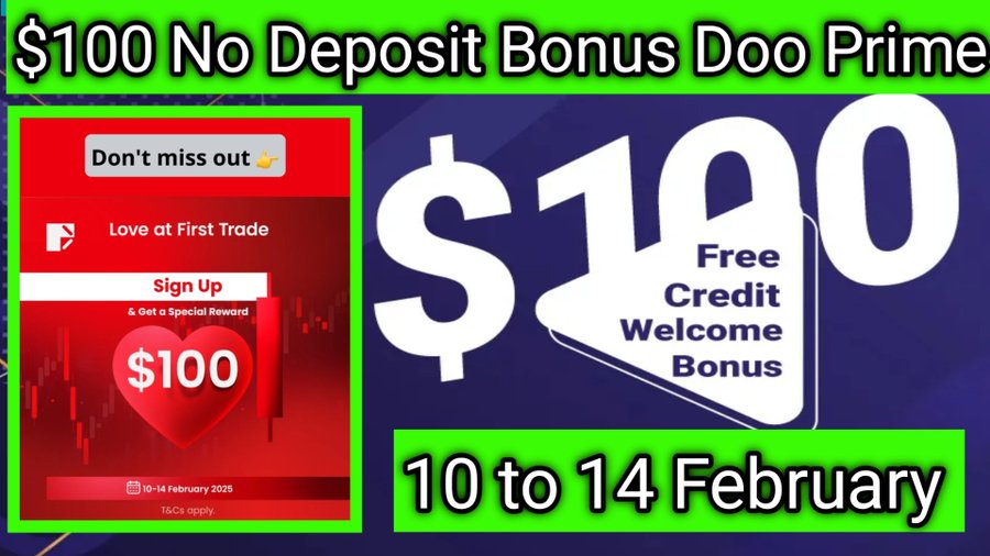 $100 No Deposit Bonus – Doo Prime Valentine’s Day Special (2025)