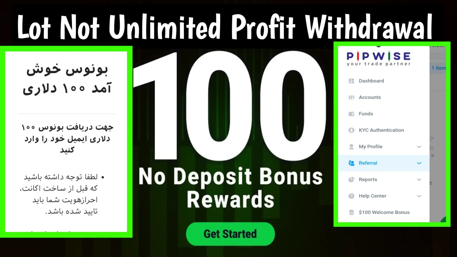 $100 No Deposit Bonus - Pipwise Broker (Forex 2025)