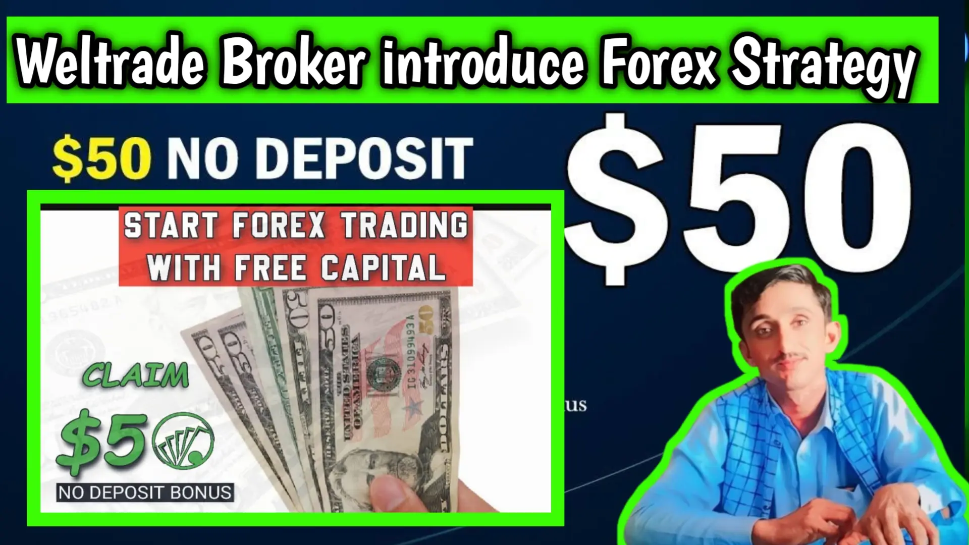 $50 No Deposit Bonus – Weltrade Broker 2025