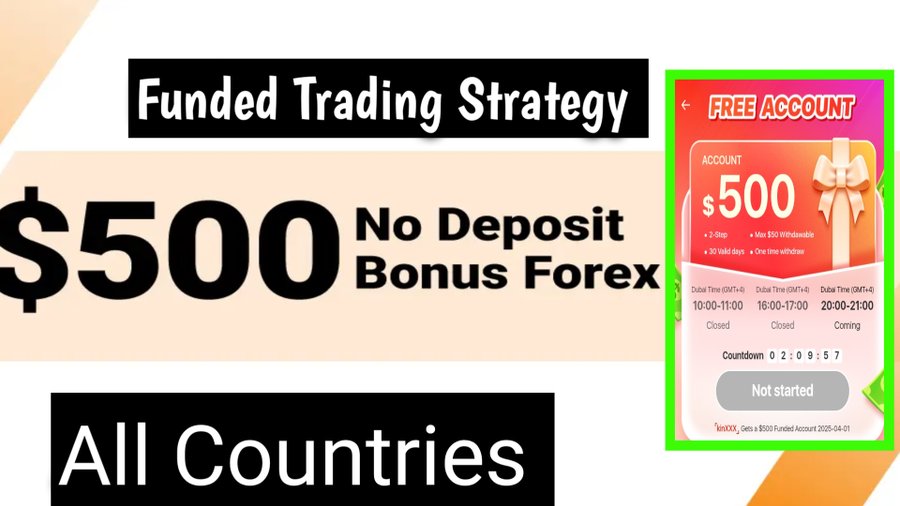 $500 No Deposit Bonus – Your Free Funded Account Opportunity!