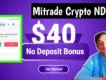 $40 No Deposit Bonus Mitrade Crypto AI Trading Bot – Earn Without Investment in Just 3 Days