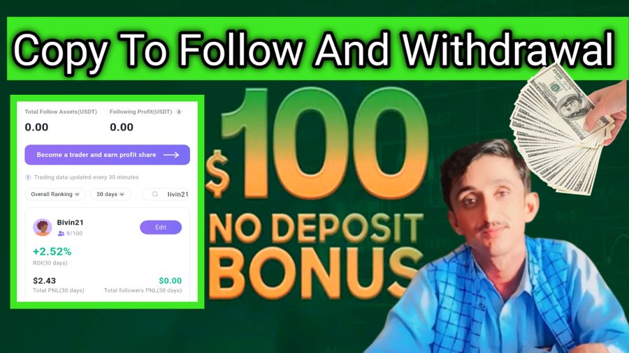 How to Claim the $100 No Deposit Bonus on | Echobit Crypto & copy trading!!