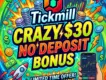 $30 No Deposit Bonus: Tickmill