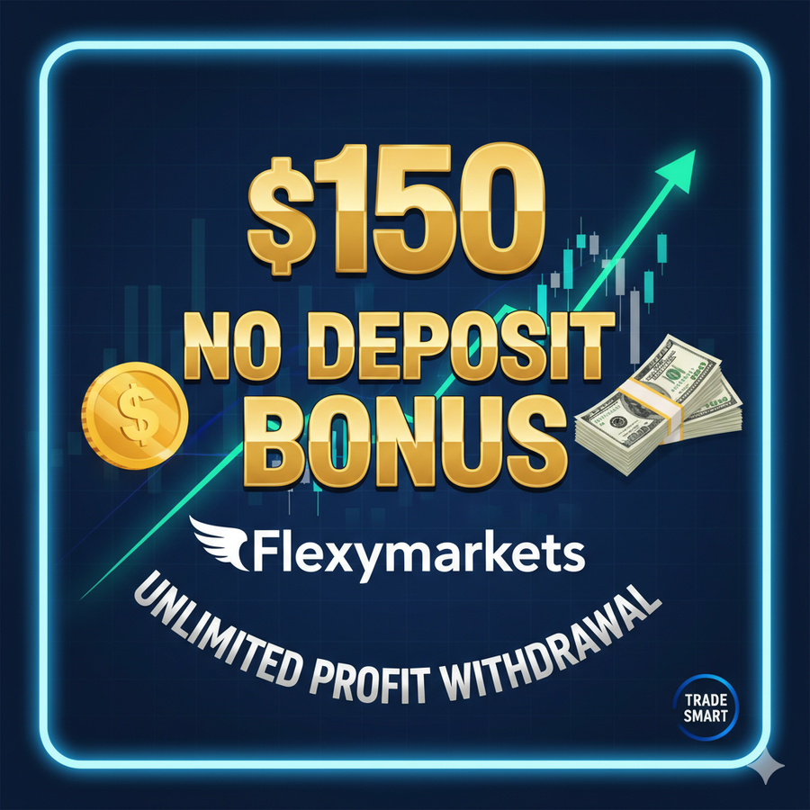 $150 No Deposit Bonus | FlexyMarkets