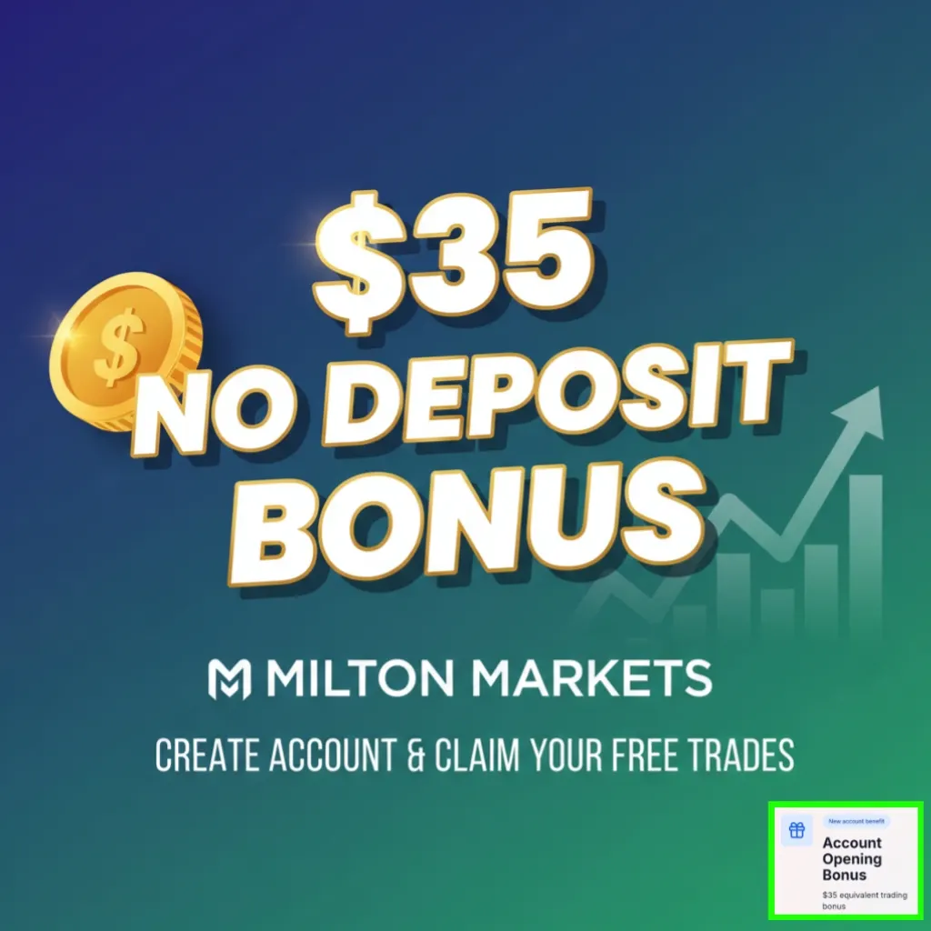 $35 No Deposit Bonus | Milton Markets