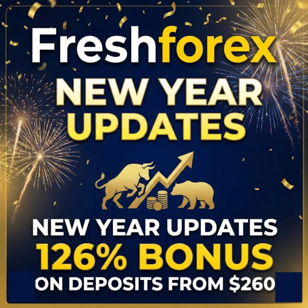 FreshForex New Year Updates: 126% Deposit Bonus on Deposits from $260