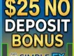 $25 No Deposit Bonus | SimpleFX Broker Review