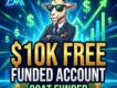 $10K Free Funded Account Up To | No Deposit Goat Funded