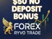 $50 No Deposit Bonus Forex | Ryvo Trade Broker
