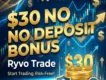$30 No Deposit Bonus | Ryvo Trade Gold Xauusd