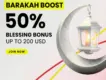 DooPrime Barakah Boost | 50% Blessing Bonus up to $200