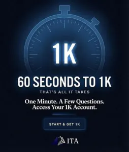 $1K Free Funded Account | ITAFX No Deposit Bonus