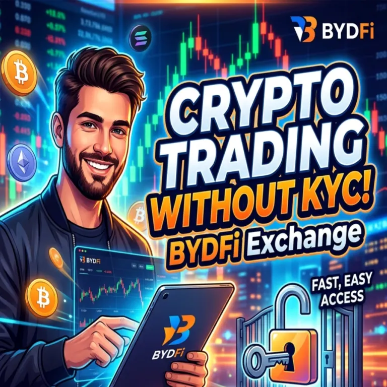 Crypto Trading Without KYC | BYDFi Exchange