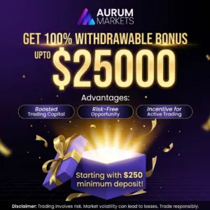 $25K Convertible Bonus Fx| Aurum Markets Deposit