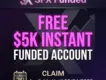 $5K Instant Free Funded Account | SFX Funded No Deposit