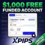 $1000 Free Funded Account From Xpips Funding