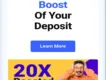 20X Boost Deposit Bonus | Monax Deposit Bonus