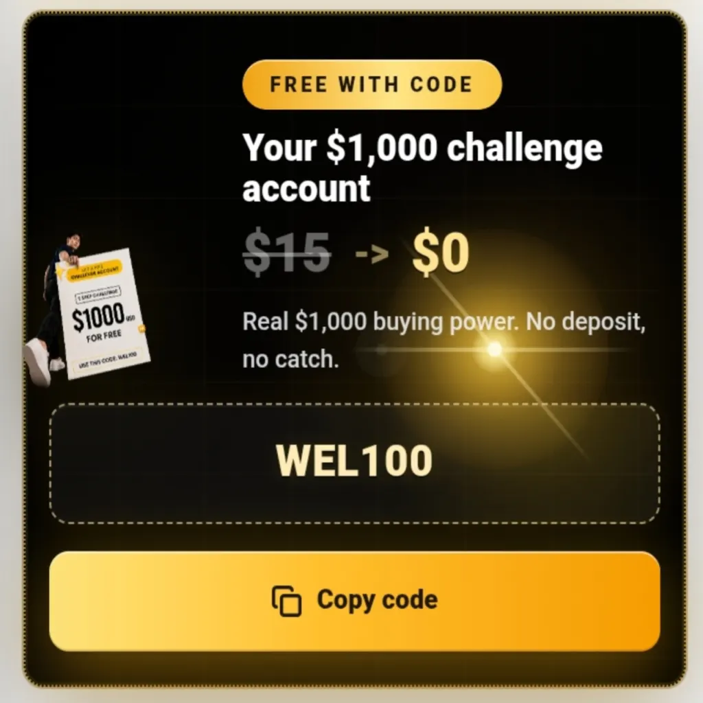 $1000 Free Funded Account | Yo PiPs No Deposit