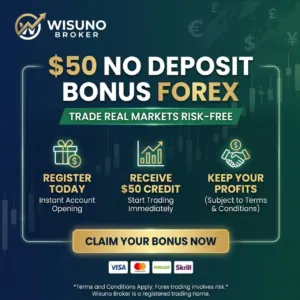 $50 No Deposit Bonus Forex | Wisuno Broker