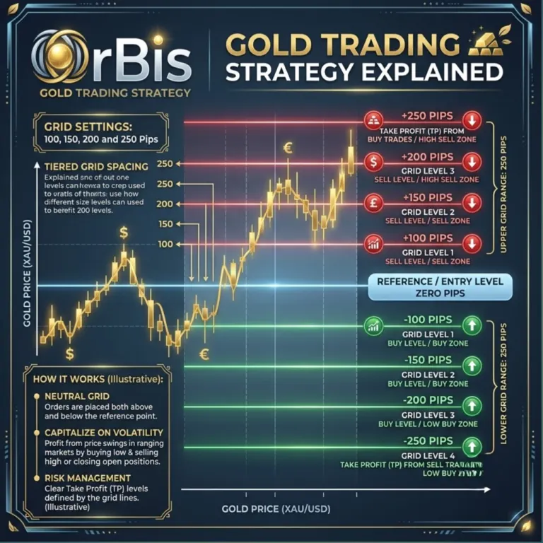 OrBis Gold Trading Strategy | 100, 150, 200 and 250 Pip Grid Settings