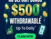 $500 Withdrawable No Deposit Bonus | Snap Task