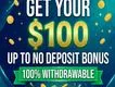 $100 Up To No Deposit Bonus | Dollar Huge